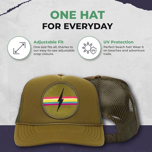Image of Friday Feelin' Trucker Hat Women Men Baseball Caps Gift Women's USA Trucker Hats Caps Baseball Hats All Occasions - One Size