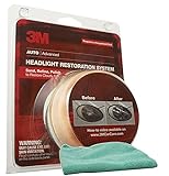 3M Headlight Lens Restoration System Bundle with Microfiber Cloth (2 Items)