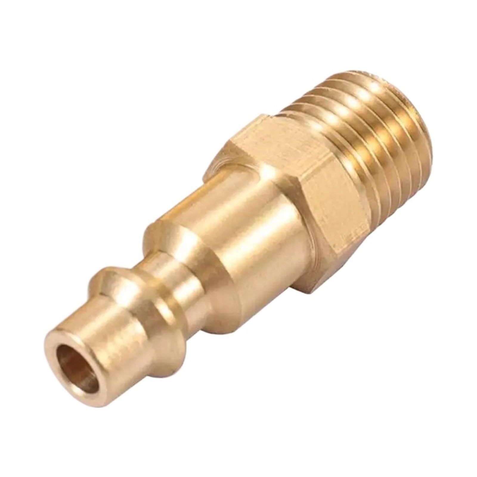 10 Pcs Brass Air Coupler 1/4-Inch NPT Male Pneumatic Plugs ﻿