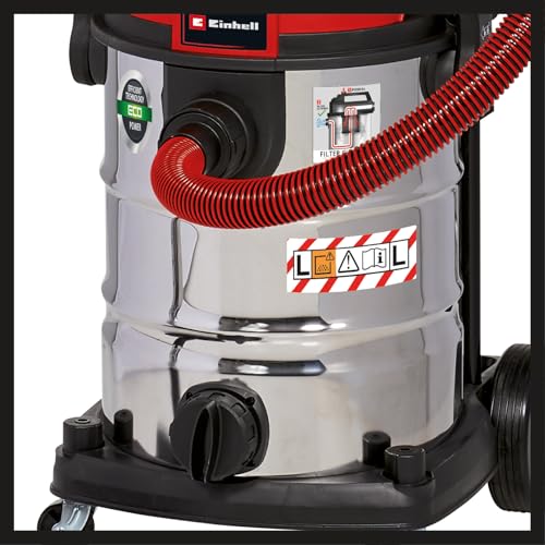 Einhell Wet and Dry Vacuum Cleaner 1500W, 30L Stainless Steel Cylinder, Power Take Off, Wet Dry Vacuum Cleaner with Blow Function for Car, Garage, Workshop or Home TE-VC 2230 SACL 6 Einhell Wet and Dry Vacuum Cleaner 1500W, 30L Stainless Steel Cylinder, Power Take Off, Wet Dry Vacuum Cleaner with Blow Function for Car, Garage, Workshop or Home TE-VC 2230 SACL - Image 6