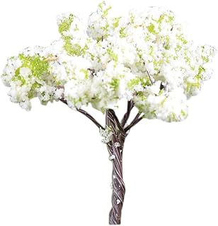 Artificial Mini Tree Plastic House Model Micro Landscape Garden Decor