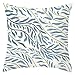 Banemi Posional Housse de Coussin Polyester Coussin Deco Feuilles, 45 x 45 cm, Brun Clair Bleu