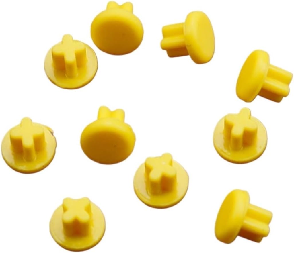 500pcs 3.5mm Silicone Headphone Jack Hole Dust Plug Audio Microphone Interface Stopper Cap Laptop Computer Anti Cover(Yellow)