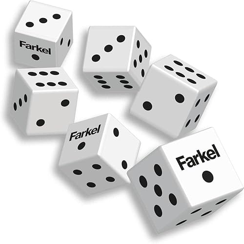 Miniatura 2 de Classic Farkel Dice Tube – El juego adictivo original de tripas y suerte – Juegos familiares y juegos de viaje – Juegos divertidos para adultos y