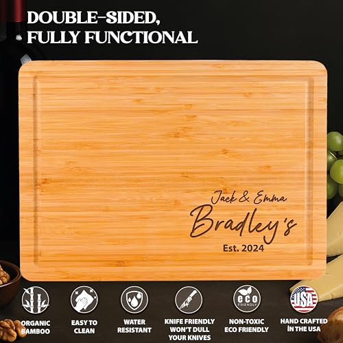 Tabla de cortar rectangular de madera personalizada miniatura 4