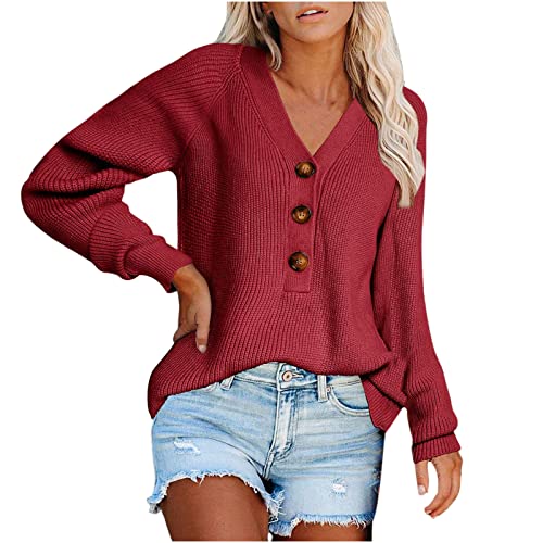 Blusa feminina de outono pulôver de cor sólida manga comprida solta suéter de tricô vazado blusa com