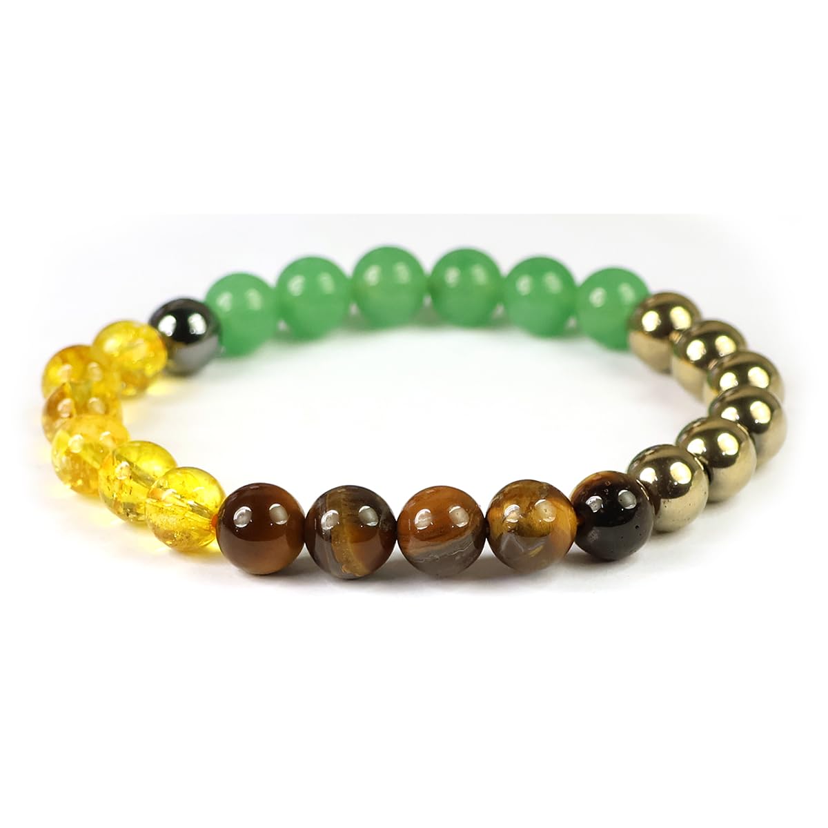 Crystu Money Magnet Bracelet Citrine Pyrite Green Aventurine Hematite Tiger Eye Crystal Healing 8 mm Crystal Stone Bracelet for Unisex (B0DDXZSZRY) Amazon Price History, Amazon Price Tracker