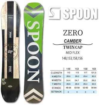 Amazon | スノーボード スノボー 板 SPOON ZERO 2024 モデル メンズ