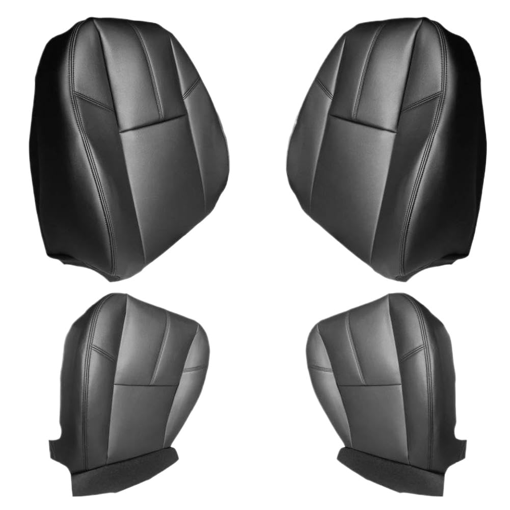 Funda de Asiento de Cuero para la Parte Inferior del Conductor y Pasajero Compatible con Silverado 2007-2014