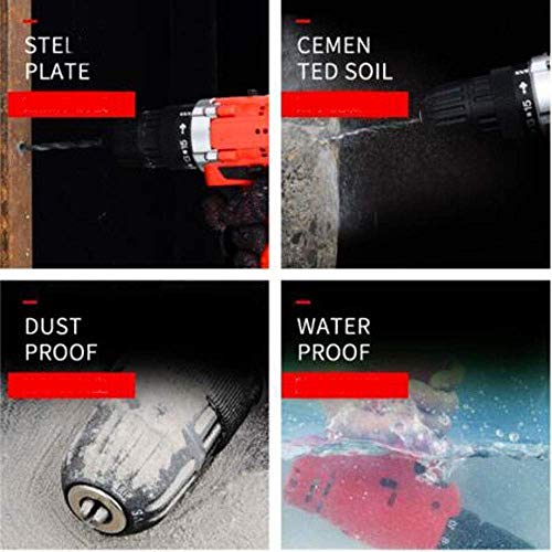 Cordless Electric Drill, 25V mit zwei Geschwindigkeiten heraus Dual-Elektro-Lithium Bohrmaschine, Akkuschrauber… – Bild 6