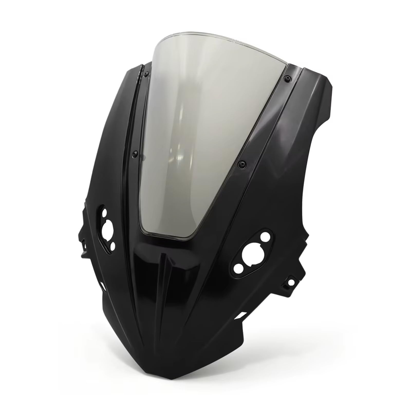 Cupolino moto Parabrezza Rialzato Carenatura Combinata Allargata | Per CFMOTO 675SR 675SS R 2024-2026 spoiler carenatura deflettore(Nero)