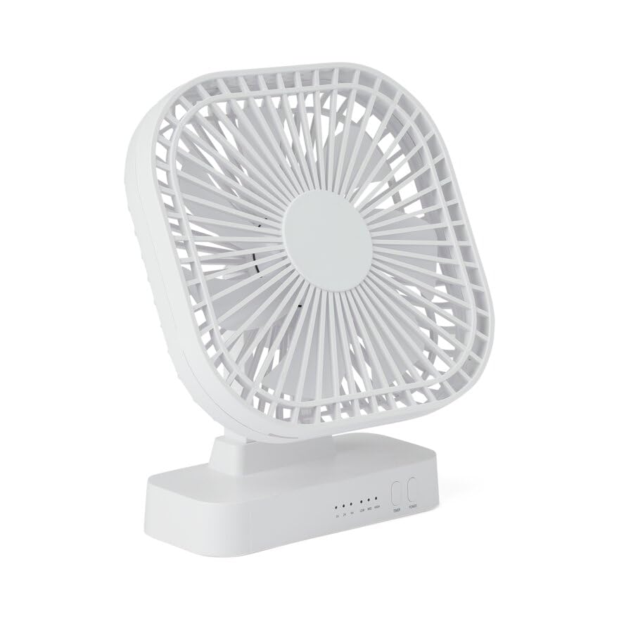 Medline Fan, Portable, 3-SPEED,5 INCHES, Battery, White