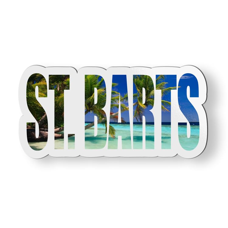 St. Barts Magnet for Car Fridge Locker Metal Door - 4.5"