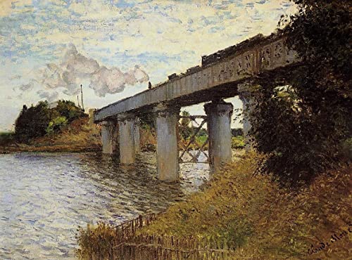 Impression d'art Claude Monet Le pont de chemin de fer à Argenteuil