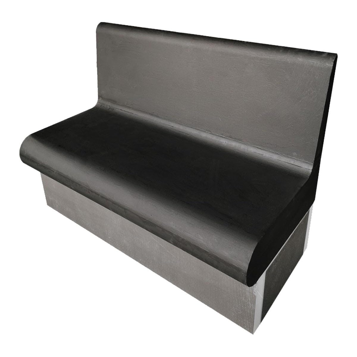 Banc arrondis 1200 x 586 cm avec Dossier XPS prêt à carreler pour hammam et Salle de Bain valstorm