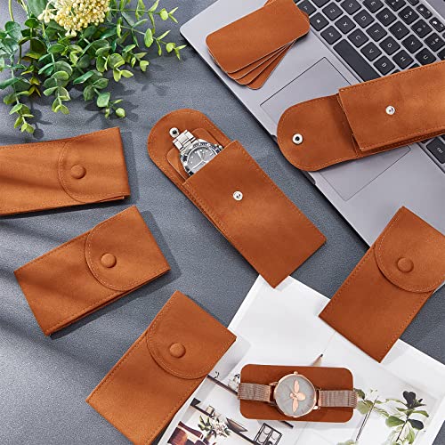 Nbeads TP-WH0013-005B-EU10 6 Pcs Velvet Watch Pouch thumb #1