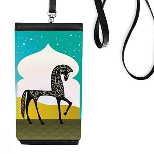 Téléphone noir porte-monnaie à bandoulière pour vos sorties citadines et balades de week-end