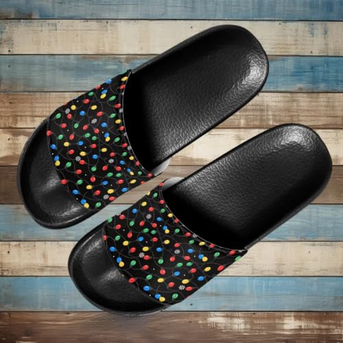 Image of Footwear for Mens Open Toe Athletic Sandals Anti-Slip Sole Slide Sandals Pillow House Flat Shoes Comfortable Slip On Slippers for Indoor & Outdoor
