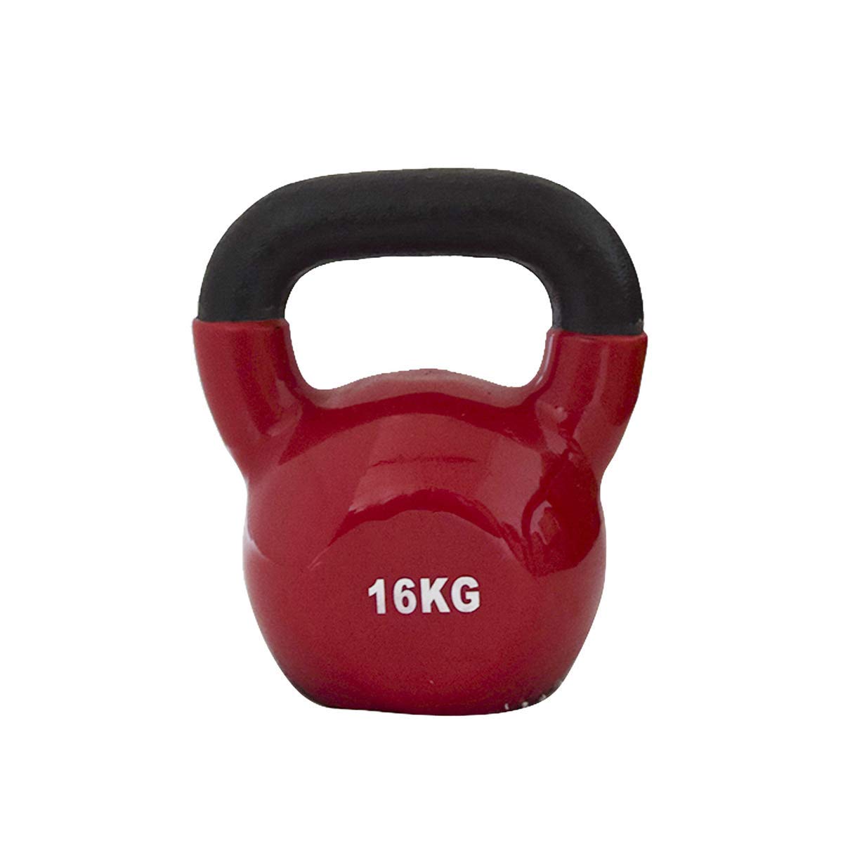 FitAndFun Kettlebell Ghiria Neoprene Rosso Fitness Gambe Braccia Casa Palestra 16kg (Cod. SP5033)