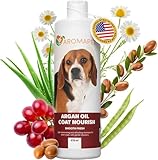 AROMAPET Argan Oil Coat Nourish Dog Shampoo - Deodorizing Dog Shampoo with Chamomile - Great for Beagle, Short Coats & Sensitive Skin - Hypoallergenic Light moisturizing with Gentle cleansers.