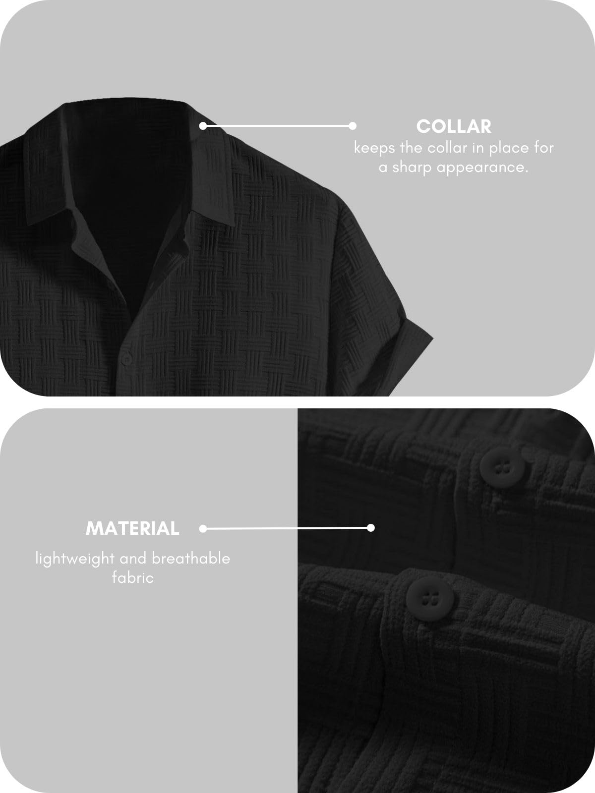 Leriya Fashion Camicia Uomo Regular Fit Cotone