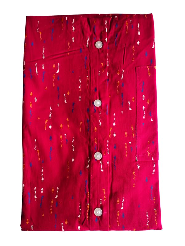 Image of MENMAII Women's [L-4XL] Full Open /Front Buttoned [a Kind of Adaptive Clothing] Multipurpose Nighty for Maternity /Pregnancy /Elderly /Patient /Feeding /Hospital Purpose Nighty Calf Length