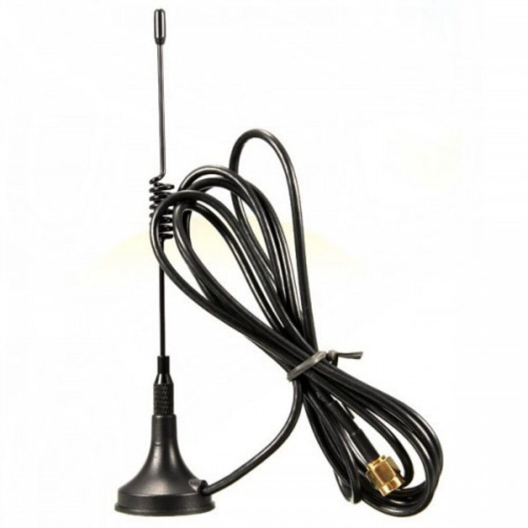 NBR GSM WiFi 5dbi Magnetic Base Sucker Omni Directioanl Antenna RG174 Cable SMA Male 3Mtr. GSM GPRS Small Suction Cup 433Mhz Magnet Seat 5cm-image-15