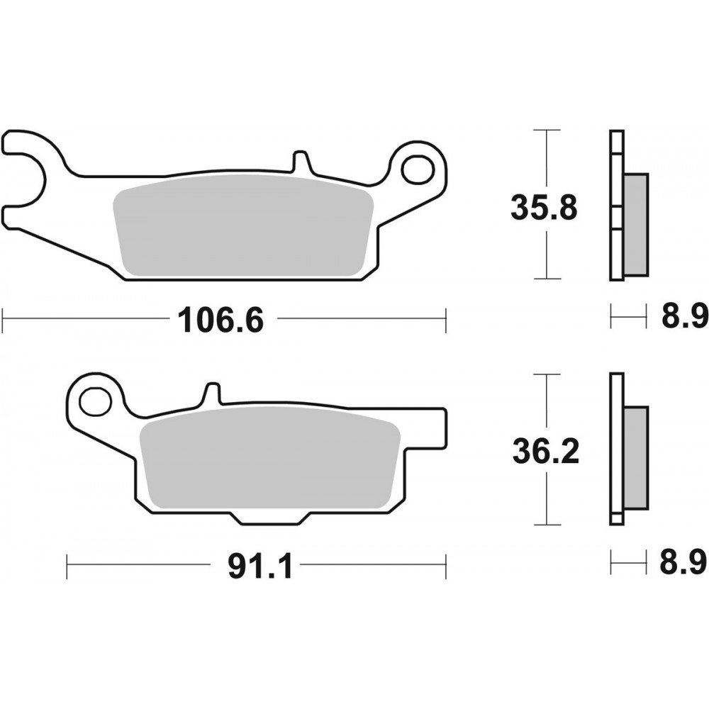 Klocki hamulcowe SBS 851RSI
