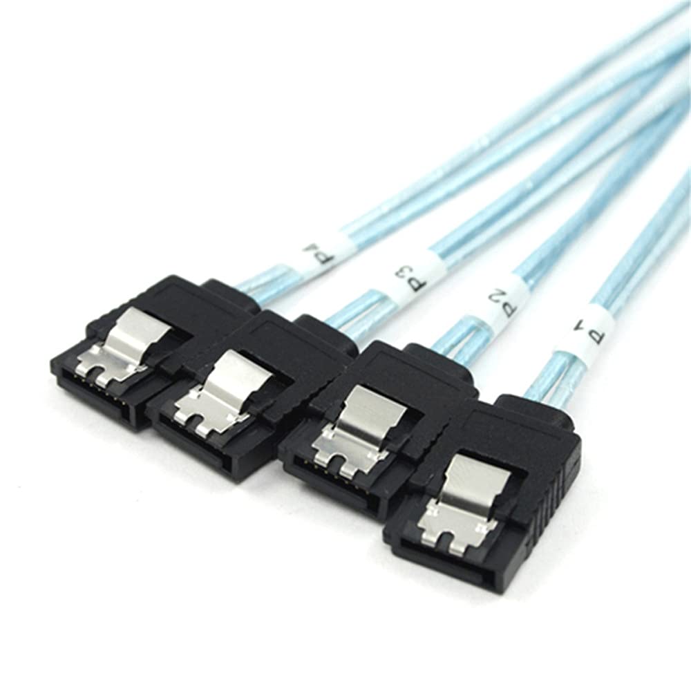 xiwai Cavo interno mini SAS HD SFF-8643 Host a 4 SATA 7pin Target Hard Disk 6Gbps Data Server Raid Cable