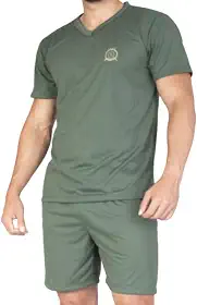 Pijama Masculino Adulto Confortável e macio Pijama Manga Curta e Short para Dormir