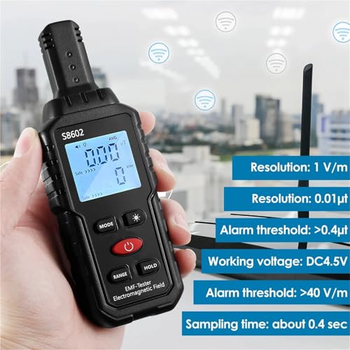 Detector EMF portátil profesional 3 en 1 con alarma digital miniatura 5