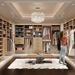 ROOMTEC Modular Closet System, 64" Wall-Mounted Closet Organizer with Hanging Rods and Shelves, Wooden Tower for Walk-In Closets, Wardrobe Storage Kit, Wood - Image 4