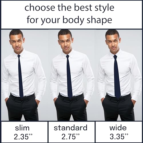 Image of Men's Oxford Matt Neckties Solid Color for Adults Tuxedo Classic Design, by Bow Tie Hosue