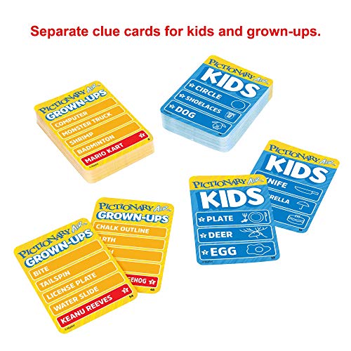 Pictionary Air Kids vs Grown-Ups juego de mesa familiar miniatura 6