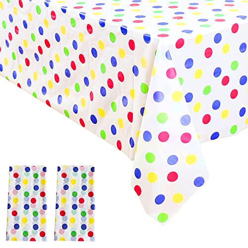 2 Stücke Geburtstag Tischdecke,Tischdecke Dots,Party Tischdecke,Tischdecke...