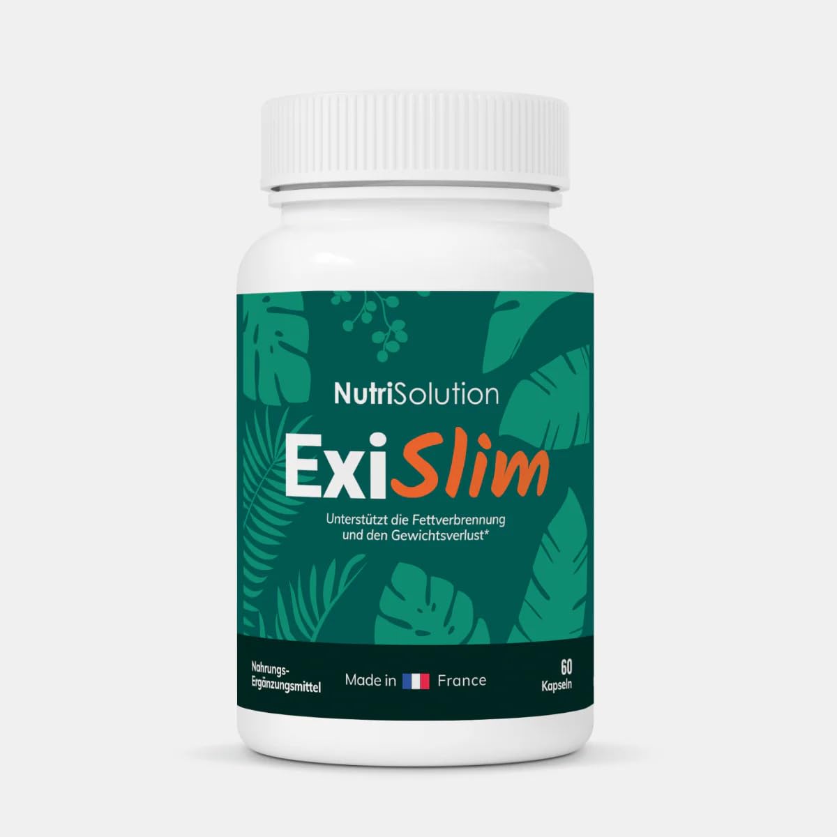 Nutrisolution ExiSlim - Nachhaltiges Abnehmen, Stoffwechselanregung, Veganer Fatburner