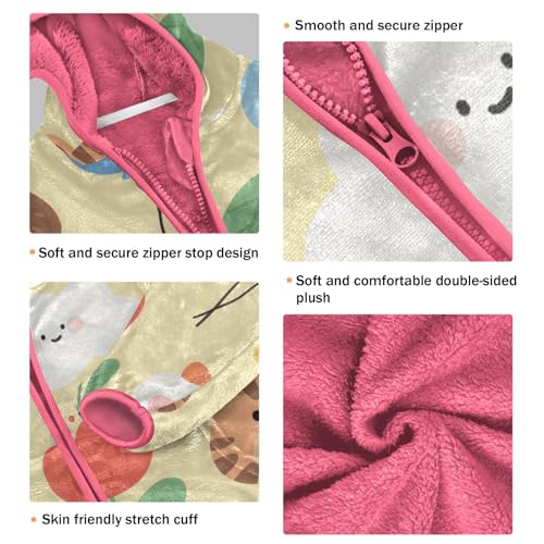 GuoChe Cute Animal Sherpa Coat3