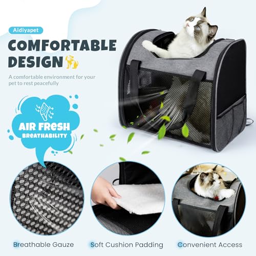 katzenrucksack mit Fenster, Faltbarer Hunderucksack, Haustier Tragetasche für bis 8 kg Hunde und Katzen
