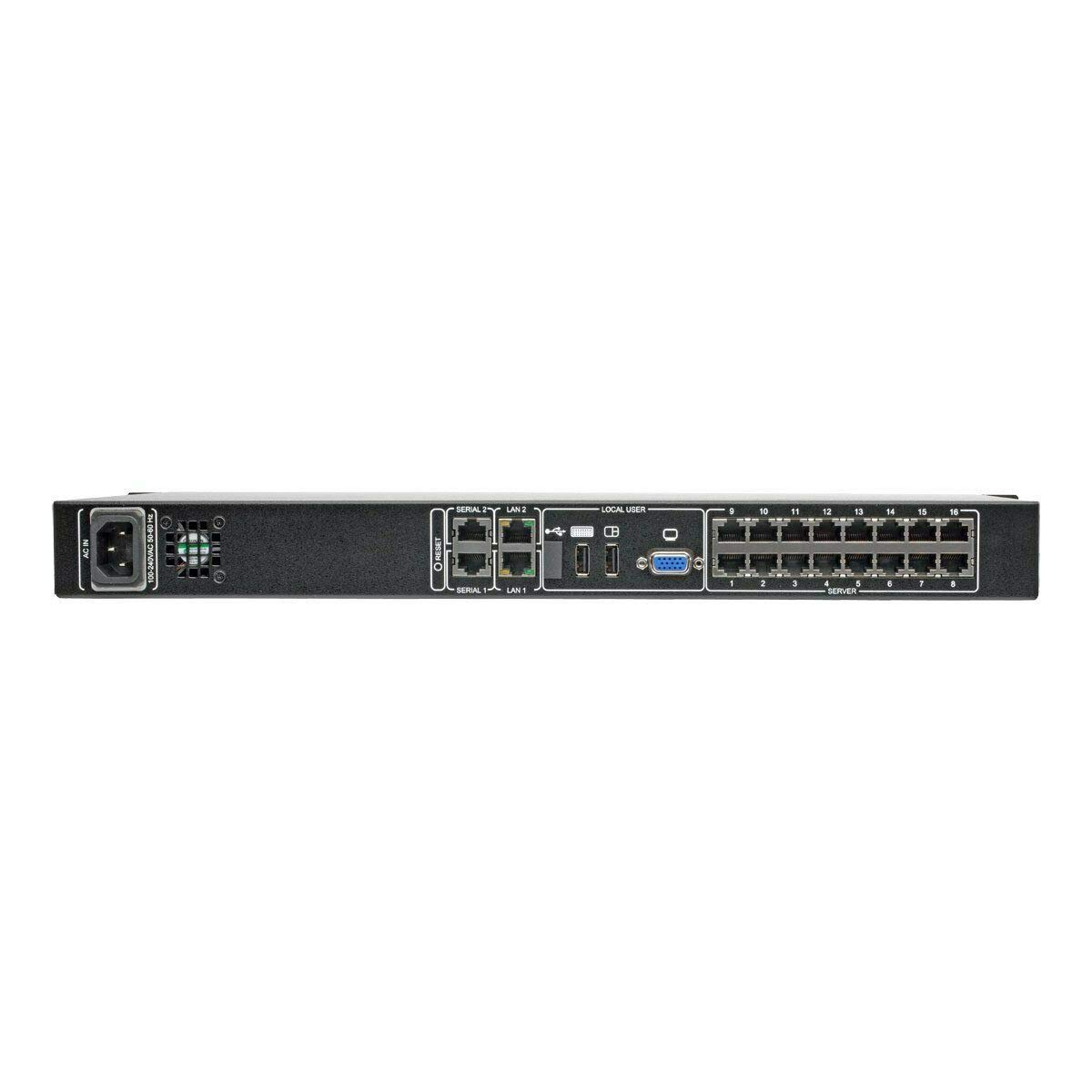 Tripp Lite B072-016-1-IP 16 Port 1U Rackmount Cat5 KVM