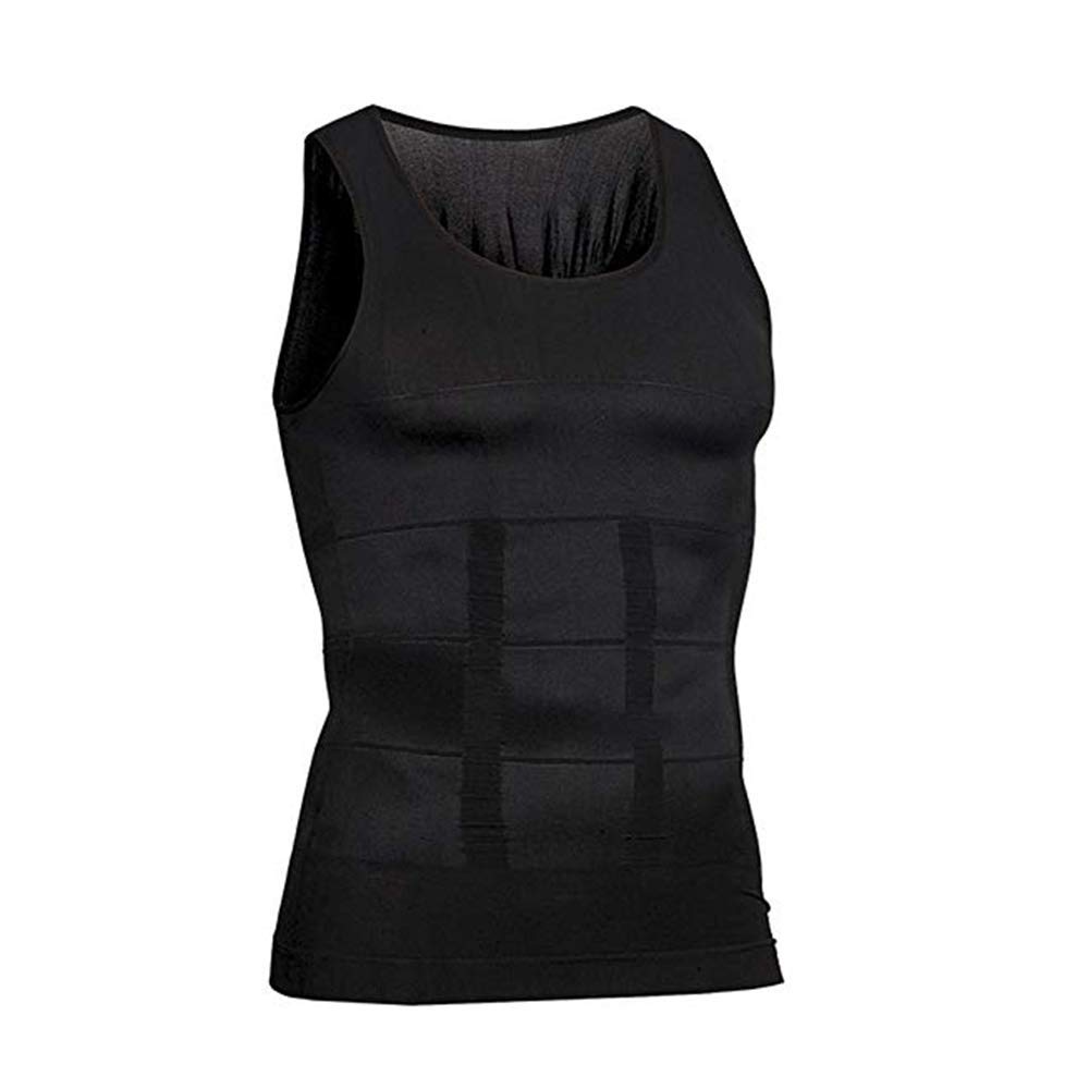 OtherMens Body Shaper Slimming Vest, Men's Compression Base Layer Slim Compression Muscle Tank Shapewear