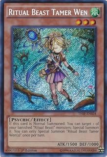 YU-GI-OH! - Ritual Beast Tamer Wen (THSF-EN024) - The Secret Forces - Unlimited Edition - Secret Rare