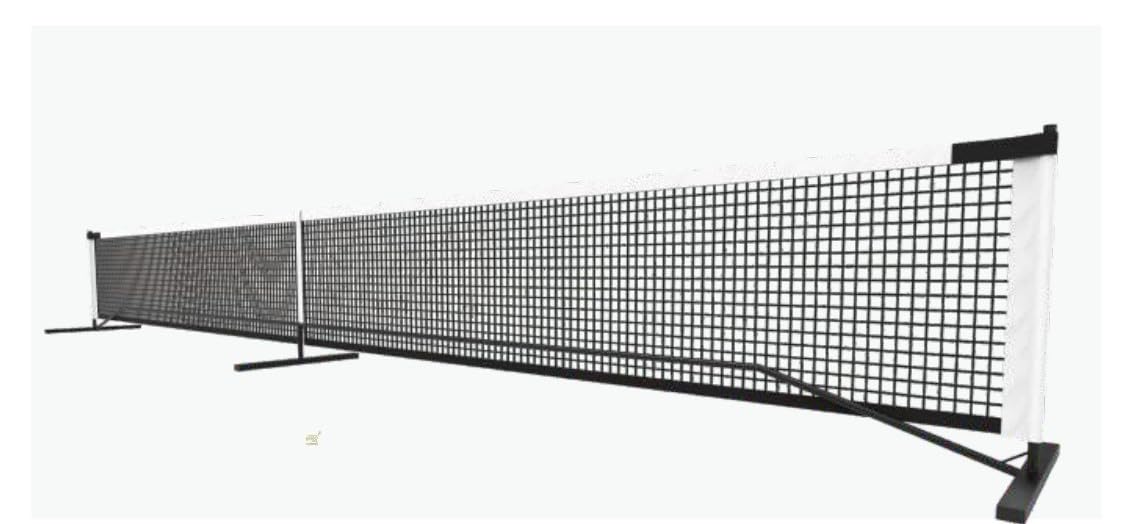 Pickleball United Portable Net | Perfect for Outdoor, Indoor Courts, Driveways | Easy Quick Setup 22ft Size With Strong Metal Frame | Durable Vinyl Net With Lightweight Bag