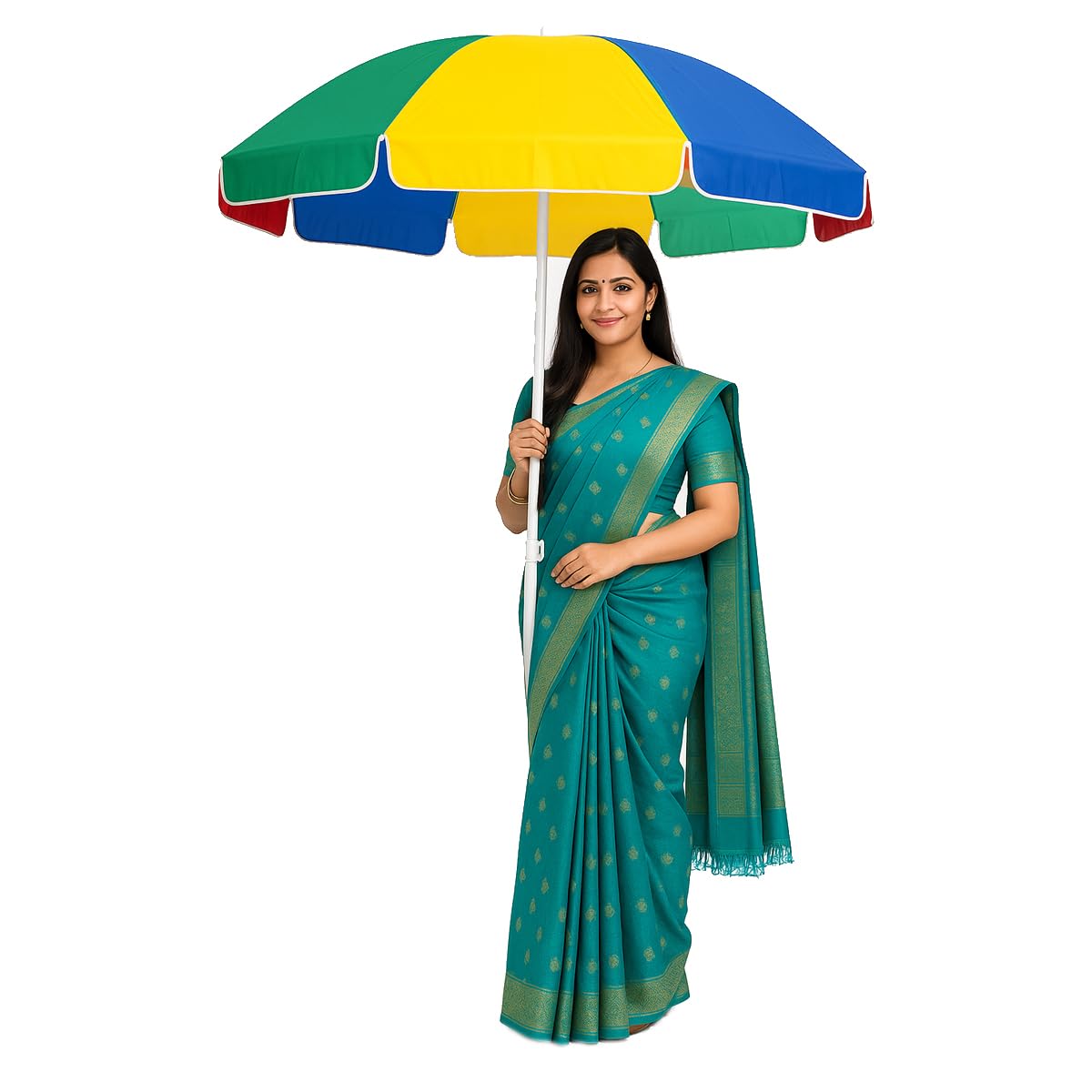 RAINPOPSON 7Ft outdoor garden umbrella big size shade Garden umbrella outdoor big size waterproof cantilever AB_18 (Multicolor)-image-6