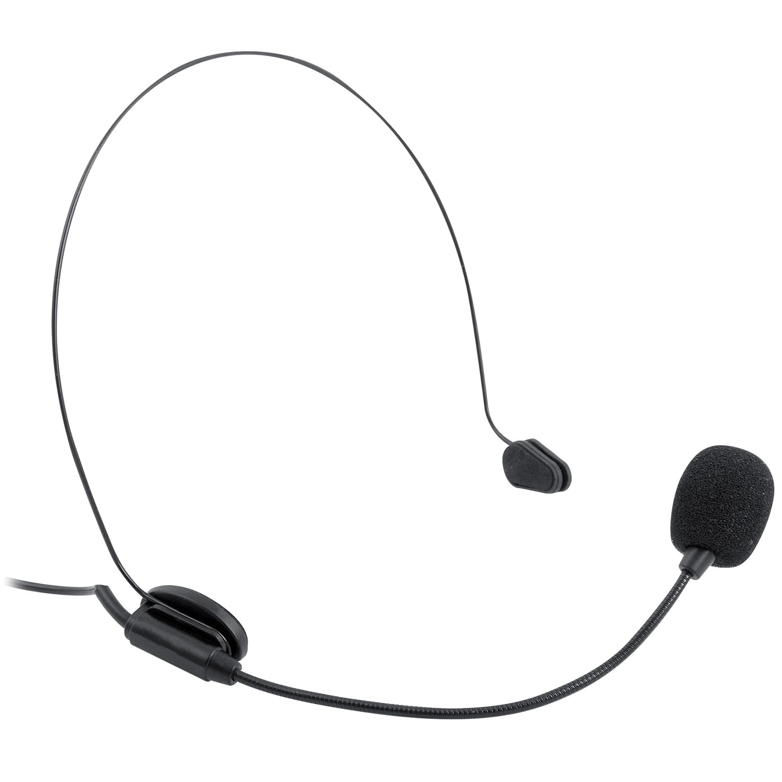 Trevi EM 408 UHF Set di Microfoni Wireless UHF con Archetto e Clip, Ricevitore Universale Jack 6.3mm, Ideale per Presentazioni, Karaoke e Insegnamento, Funzionamento Fino a 20 Metri