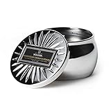 Voluspa Makassar Ebony and Peach Mini Travel Tin Candle, 4.5 Ounce