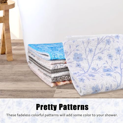 Image of Square Shower Mat Non Slip: 27x27 Inch Shower mats for Inside Shower with Drain Hole in Middle, Super Soft PVC Loofah Massage Shower Floor Mat, Anti Slip Shower Stall Mat, Quick Drying