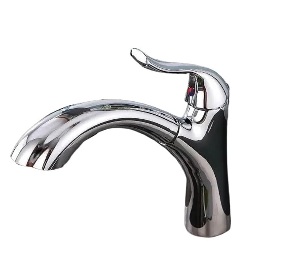 Robinet de cuisine extractible anti-éclaboussures mitigeur évier chrome XT-118