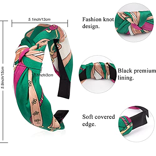 Aco-Uint 12 Pack Headbands For Women, Fashion Knotted Headbands With Soft Fabric, Bow Knot Headbands Wide Headbands For Spring/Summer Hair Accessories For Women #TOP4