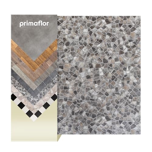 Primaflor PVC Bodenbelag Meterware - TRONTO, Stein Siena, 2,00m x 3,00m, Vinyl-Boden in Steinoptik für Küche, Wohn- und Badezimmer, Hochwertige Auslegware, Anti-Rutsch Oberfläche