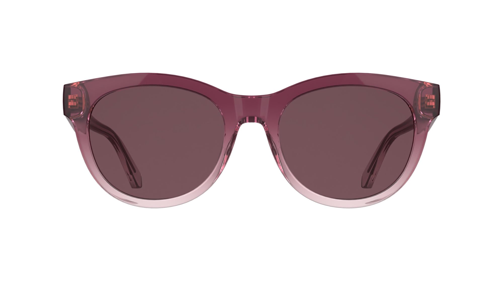 Calvin Klein Jeans Women's Sunglasses CKJ26600S - Transparent Gradient Wine/Rose with Solid Wine Lens